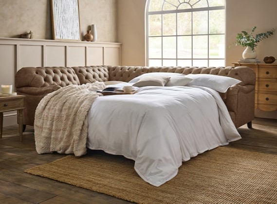 Harris Chesterfield Corner Sofabed