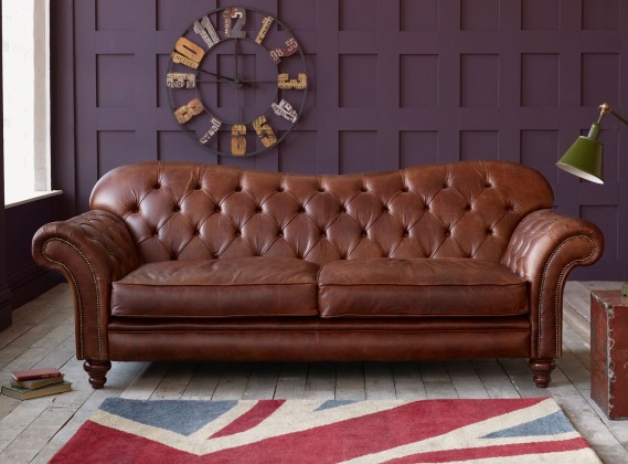 Crompton Vintage Leather Chesterfield Sofa - New & Exclusive Sofa Collection