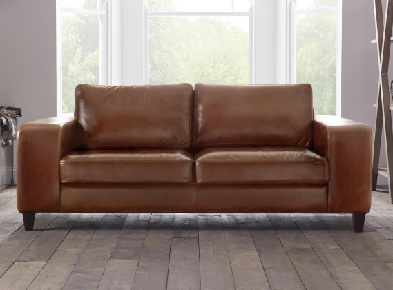 Wellington Contemporary Leather Sofa