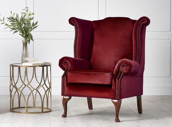 Fabric Wing Chair