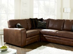 Abbey Leather Corner Settee