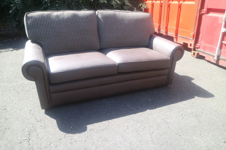 The English Sofa Company Portland Leather Sofa 3 seater sofa bed