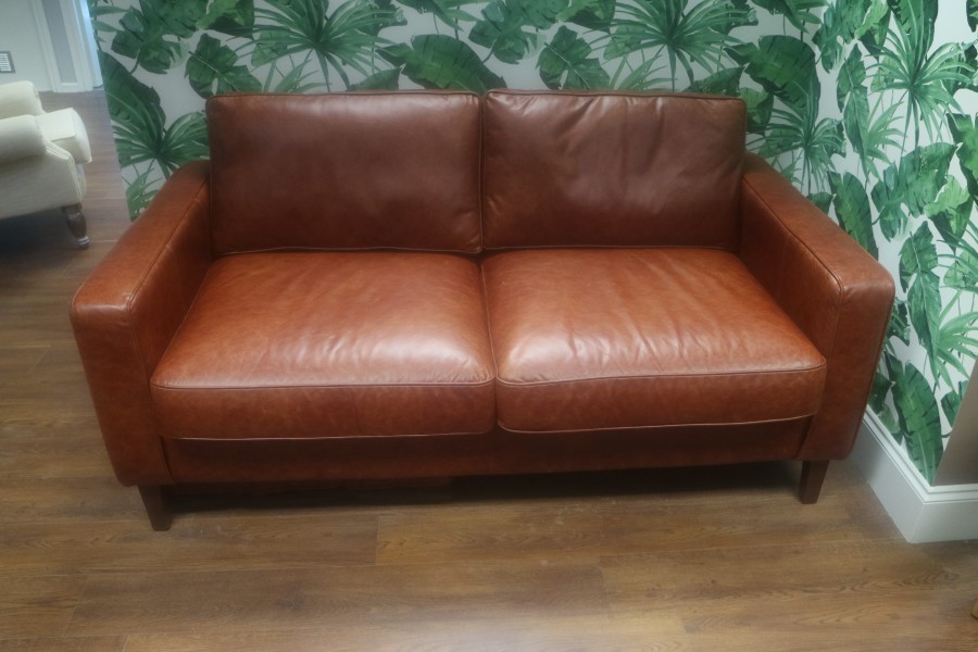 Drake Simple Sofa - 3 Seater - Mahogany
