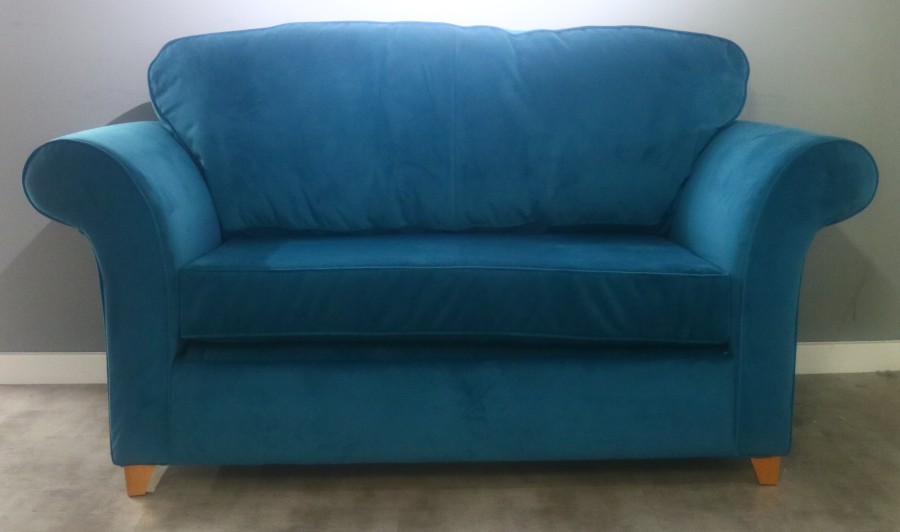 Curved 2 Seater Sofa Bed - Mallard