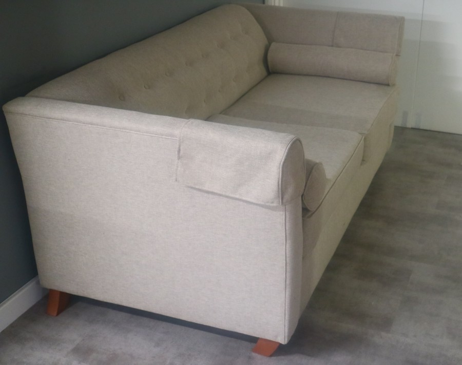 3 Seater Sofa Bed - Ancona Silver