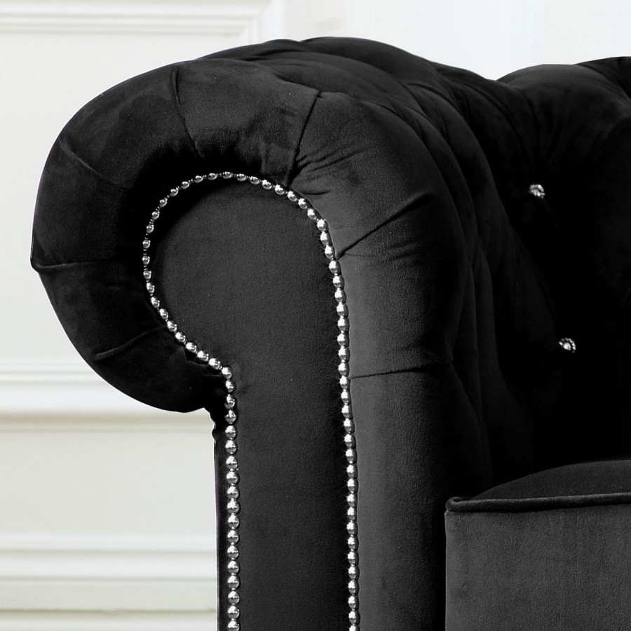 Velvet chesterfield sofas for sale sale