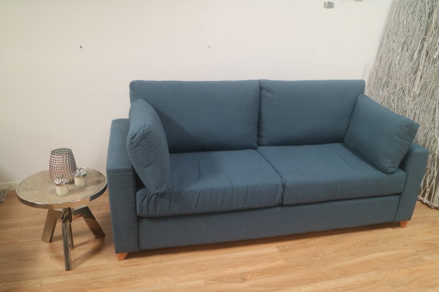 The English Sofa Company 3.5 Seater Sofa Bed Portreath Denim