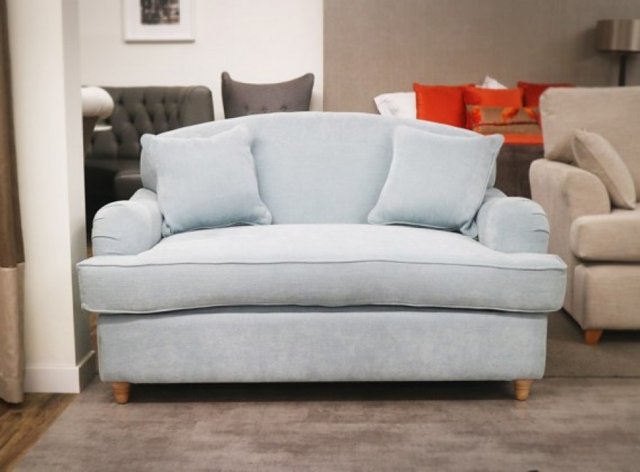 Fabric Love Seat Sofa Bed - Lovely Aqua