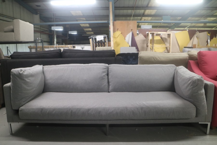 Bespoke Fabric Sofa - 4 Seater - Bespoke Grey