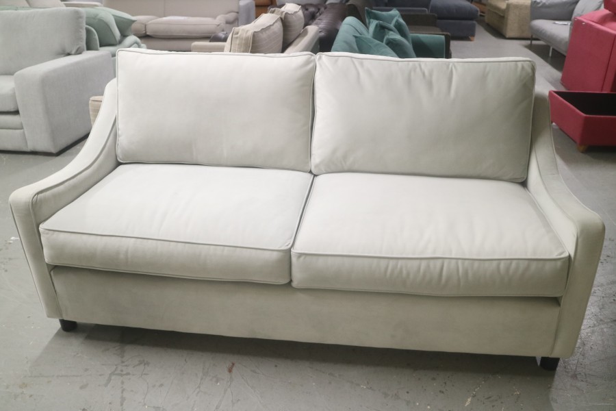 3.5 Seater Sofa Bed - Plush Velvet Silver