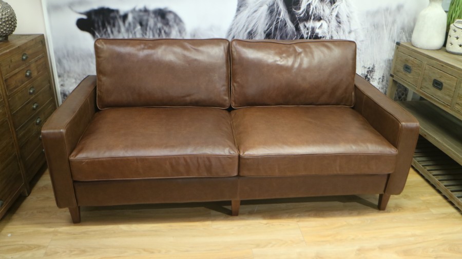 Drake Simple Sofa - 3.5 Seater - Amalfi Whiskey