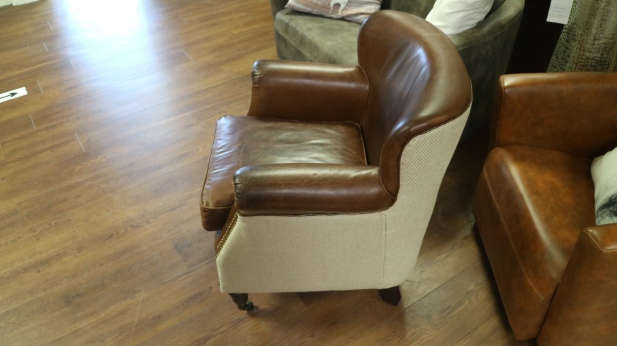 House Chair - Leather Fabric Mix