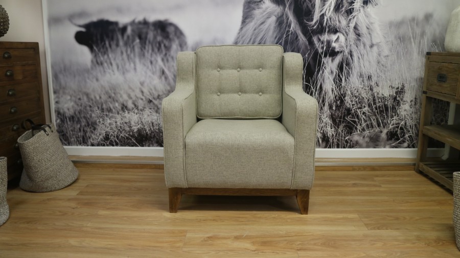 Bespoke Small Fabric Chair - Chair - Bespoke Grey Fabric