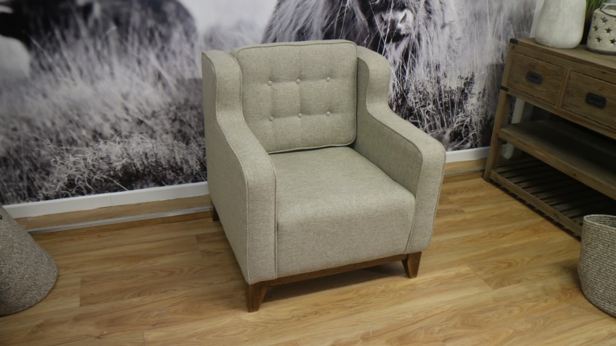 Bespoke Small Fabric Chair - Chair - Bespoke Grey Fabric