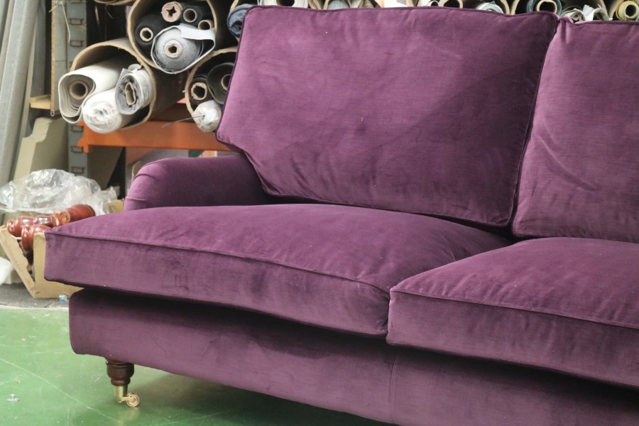 Howard Sofa - 3 Seater - aubergine