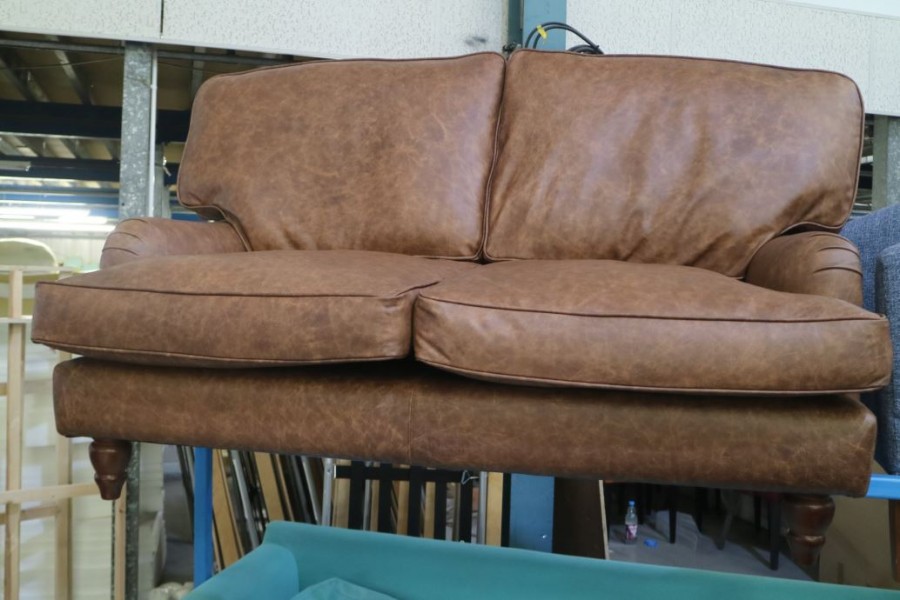 Holbeck Vintage Leather Couch - 2.5 Seater - Apache Tan