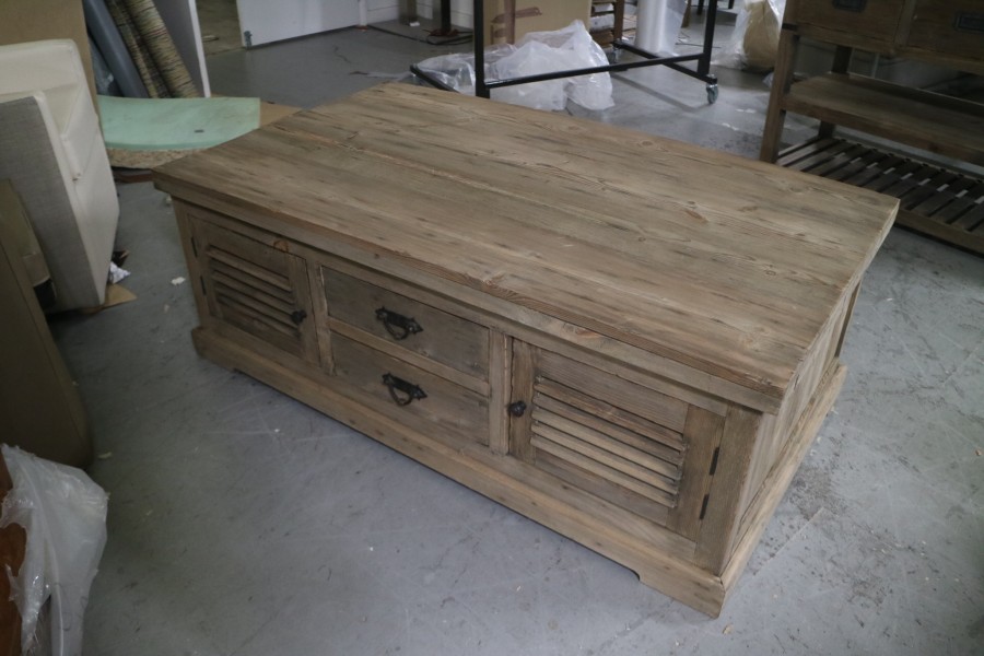 Louvred Door Coffee Table - Louvred - Colonial