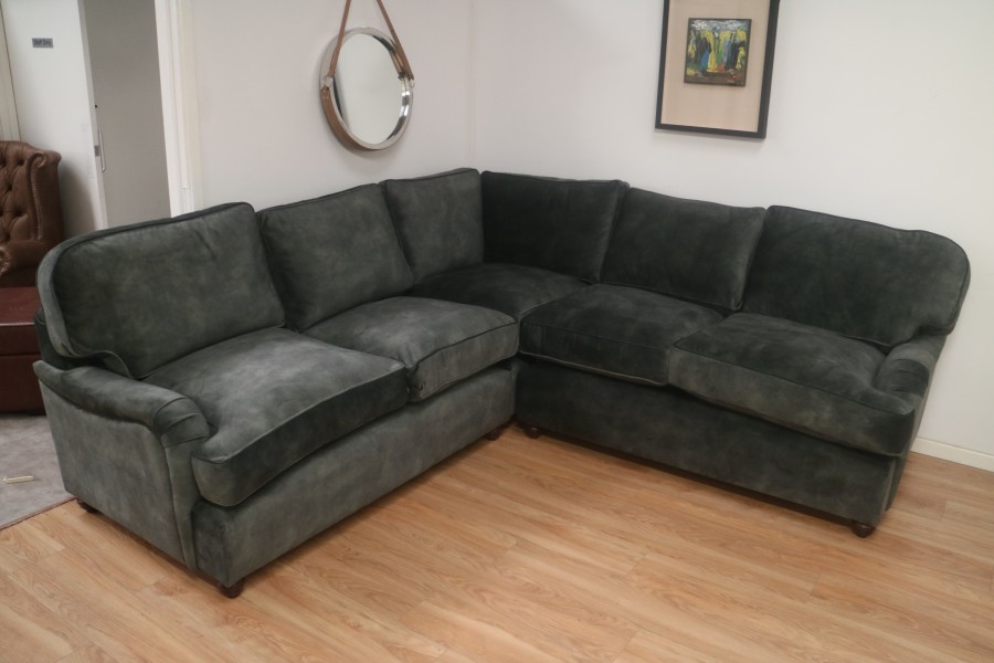 Milburn Fabric Corner Sofa - 2.5 x 2.5 Seater - Bespoke Red Fabric