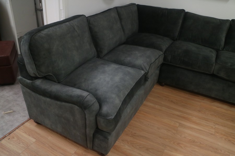 Milburn Fabric Corner Sofa - 2.5 x 2.5 Seater - Bespoke Red Fabric