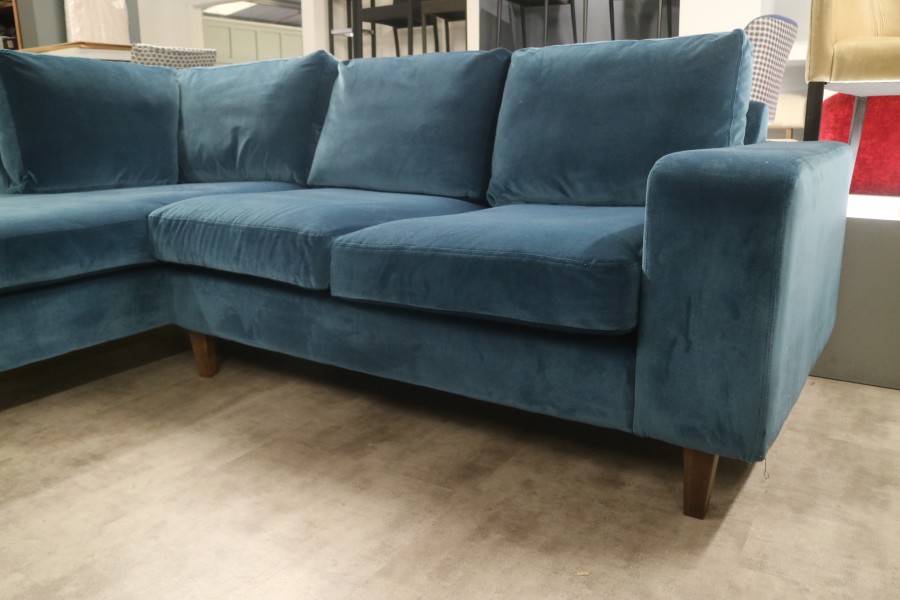 Wellington fabric corner chaise left hand facing - Bespoke 2.5 x Chaise Corner Sofa - Persian Tango
