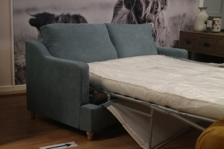 Atley - 3.5 Seater Sofa Bed - Finesse Polar Fin