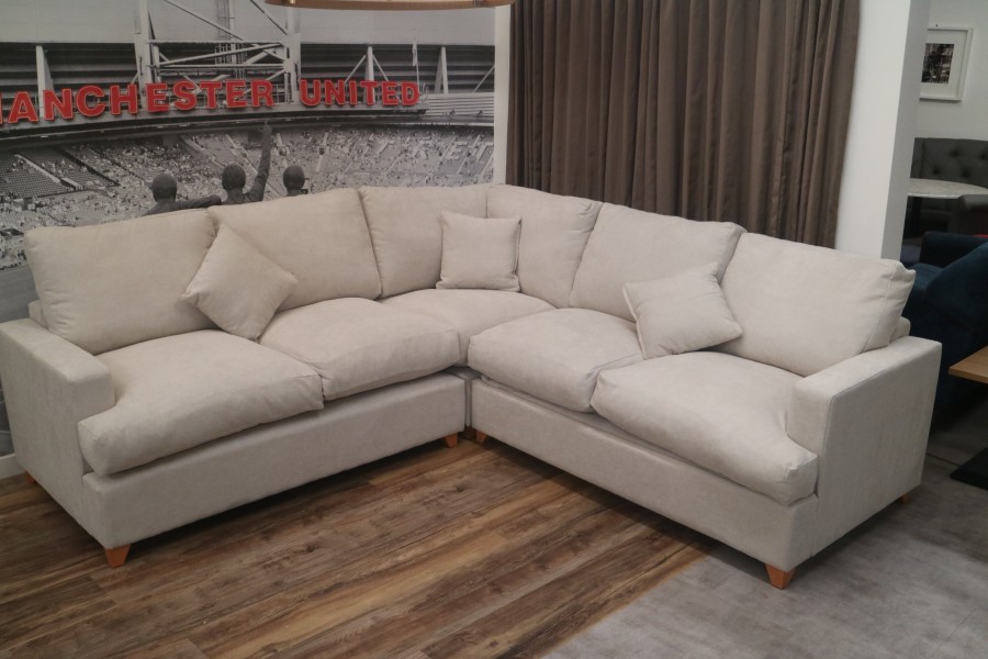 Fyce Corner Sofabed - 2x2 Seater - Finesse Chalk