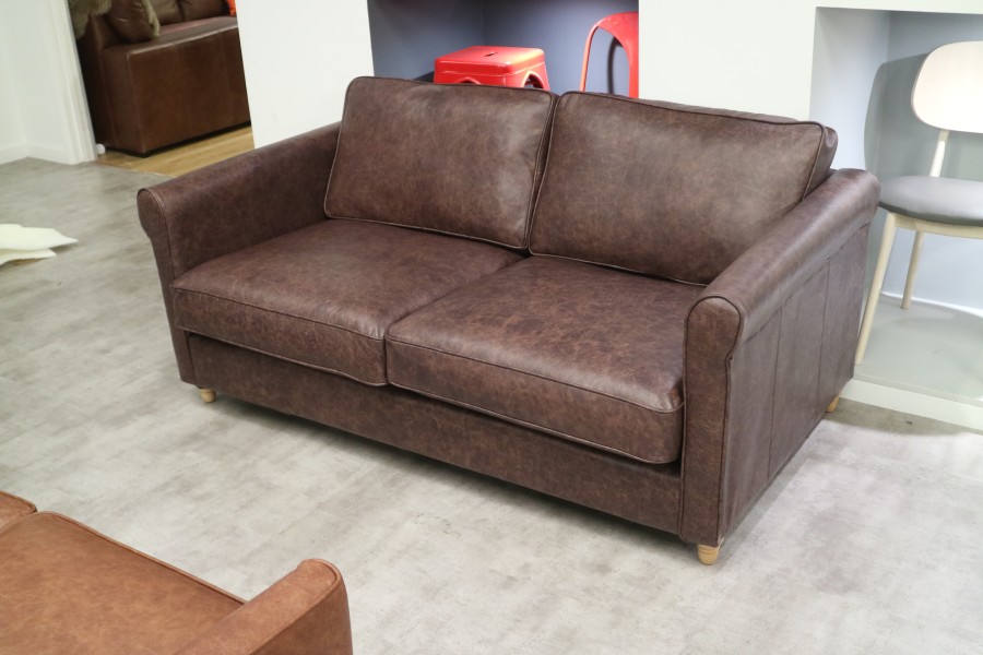 Salisbury Leather Sofa - 3 Seater - Dune Coffee
