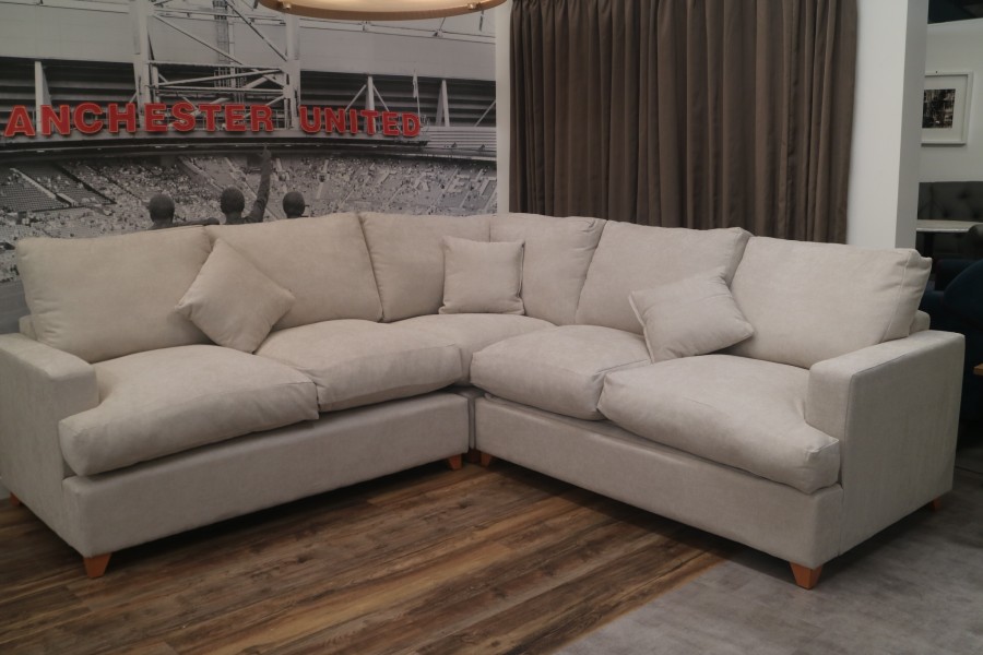 Fyce Corner Sofa - 2x2 Seater - Finesse Chalk
