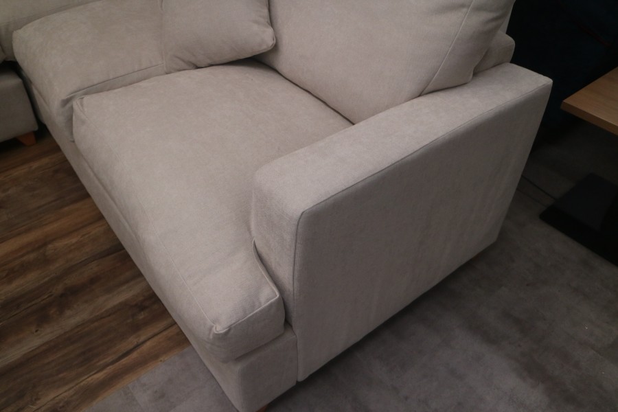 Fyce Corner Sofa - 2x2 Seater - Finesse Chalk
