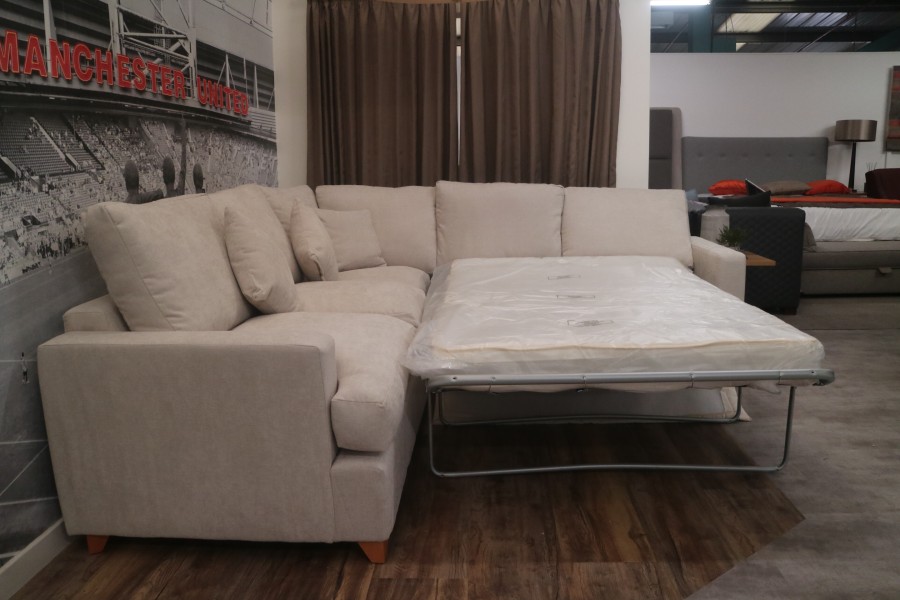 Fyce Corner Sofa - 2x2 Seater - Finesse Chalk