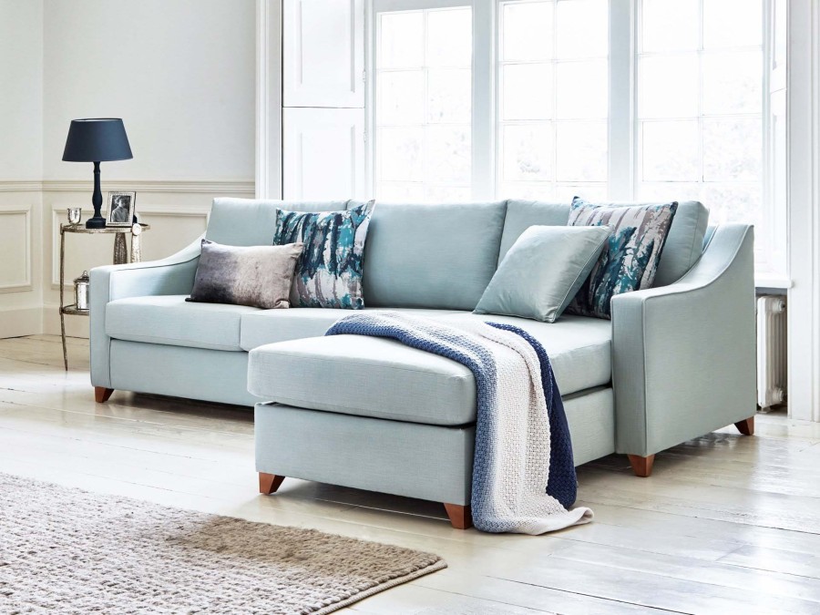 Bermerley - 2str Sofa Bed x RHF Storage Chaise - Dolly Platinum