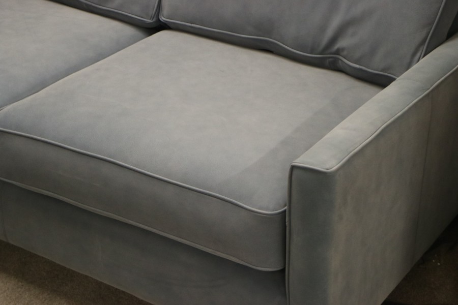 Columbus Leather Corner Sofa - 4 x 3str Corner Sofa - Tempesta Oceanside