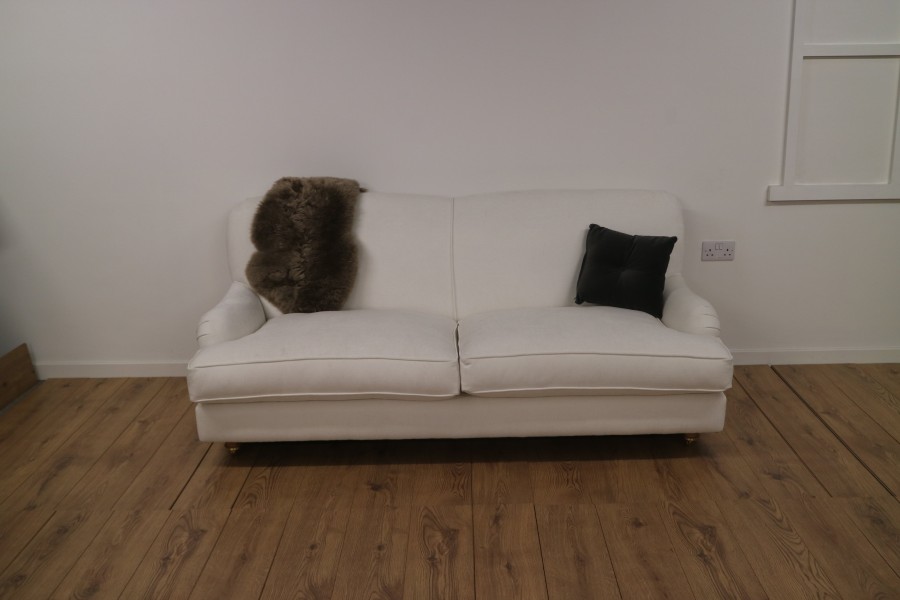 St George Fabric Sofa - 3 Seater - Finesse Ivory (EasyClean Chenille)