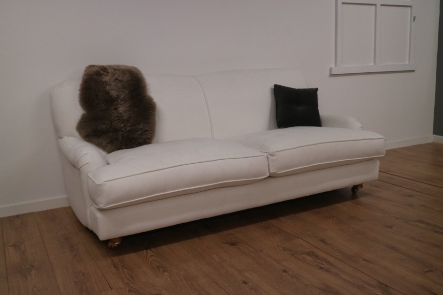 St George Fabric Sofa - 3 Seater - Finesse Ivory (EasyClean Chenille)