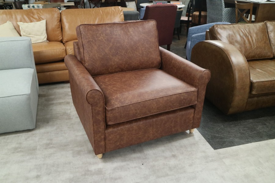 Salisbury Leather Sofa - 1.5 Seater - Apache Tan