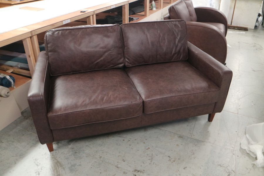 The English Sofa Company Drake 3 Seater Chair Dune Coffee