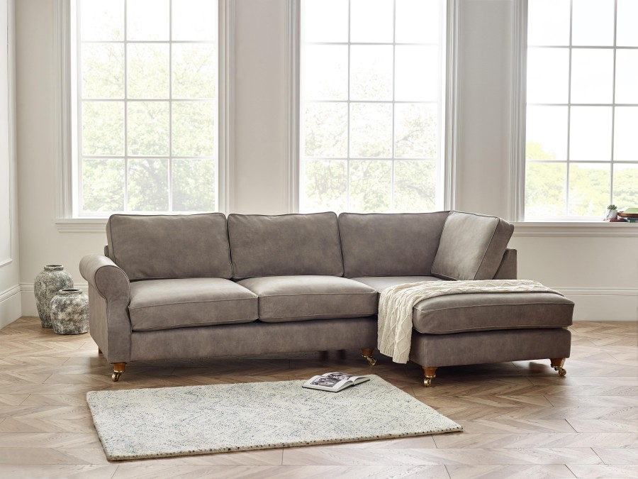 Grey left deals hand chaise sofa