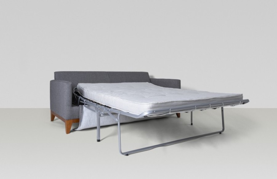 Crosby Fabric Sofa Bed - Medium - Alpaka Denim