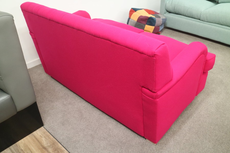 Foxley - 2 Seater Fabric Sofa Bed - Fuchsia Pink