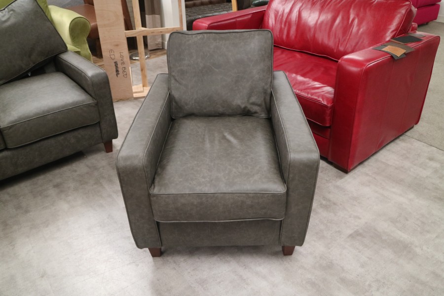 Drake Simple Sofa - Chair - Apache Pewter