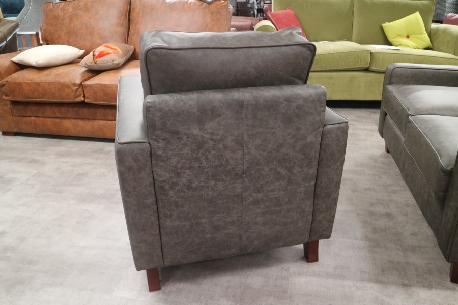 Drake Simple Sofa - Chair - Apache Pewter