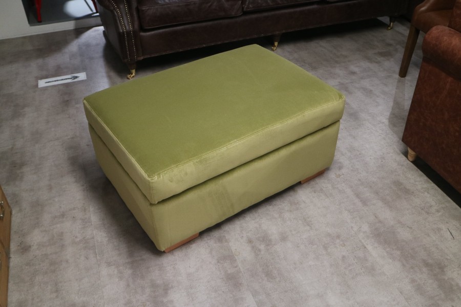 Macy Large Ottoman Footstool - Tango Apple