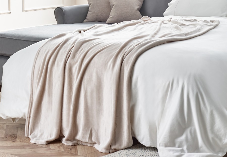 Oatmeal Fleece Throw Soft Furnishings