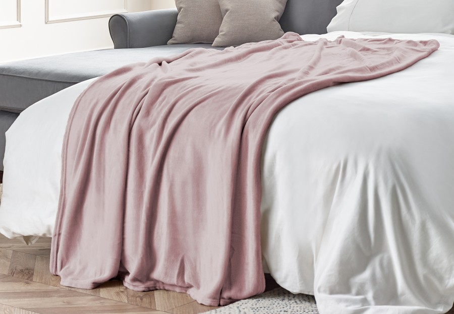 Blush Fleece Throw