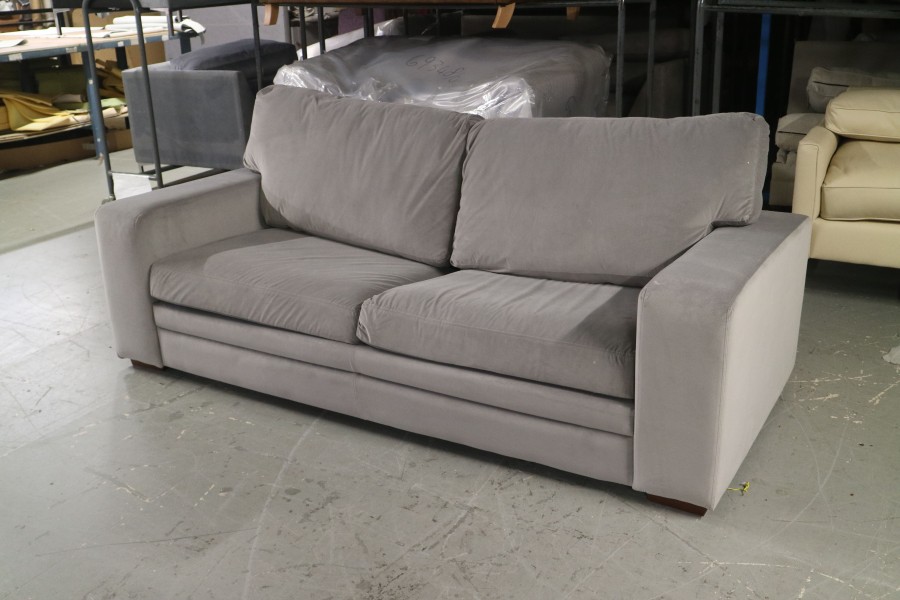 Abbey Fabric Settee Bed - 3.5 Seater Sofa Bed - Passione Elephant