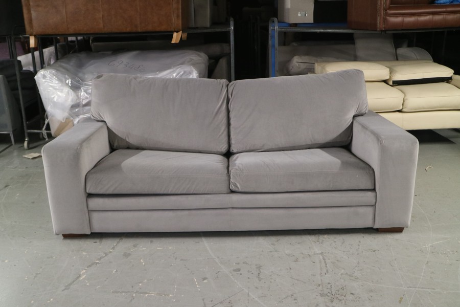 Abbey Fabric Settee Bed - 3.5 Seater Sofa Bed - Passione Elephant