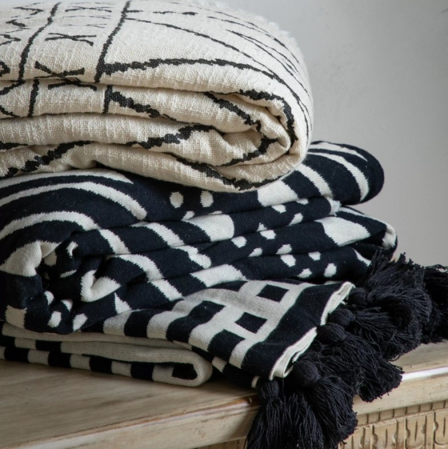 Chevron Sherpa Knit Throw