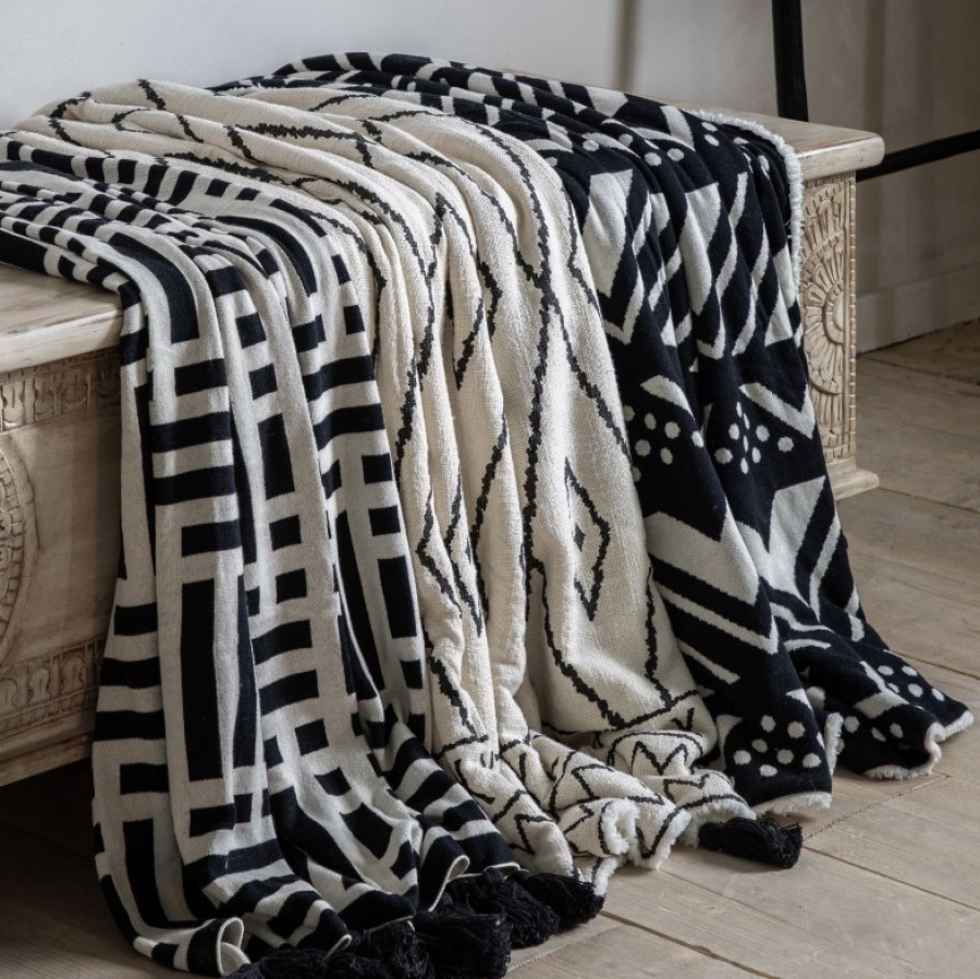 Chevron Sherpa Knit Throw