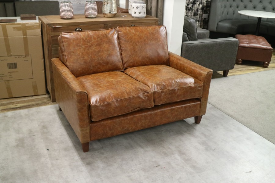 Leather 2 seater sofa sale sale