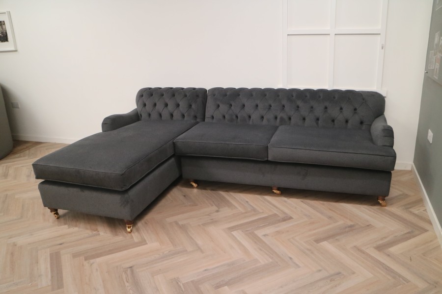 Harris Chaise Corner Sofa - 3.5 x LHF Chaise - Alpaka Anthracite